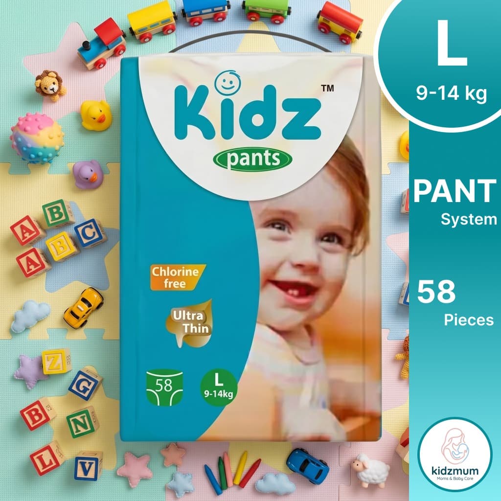 Kidz Pant System Diaper L Size 58 Pieces