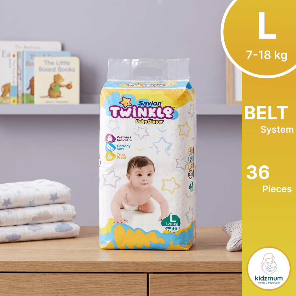 Twinkle Baby Belt System Diaper Large (36 Pcs | 7-18 kg)