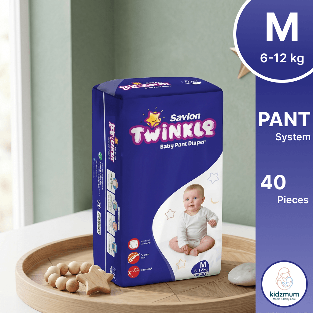 Twinkle Baby Pant System Diaper Medium (40 Pcs | 6-12 kg)