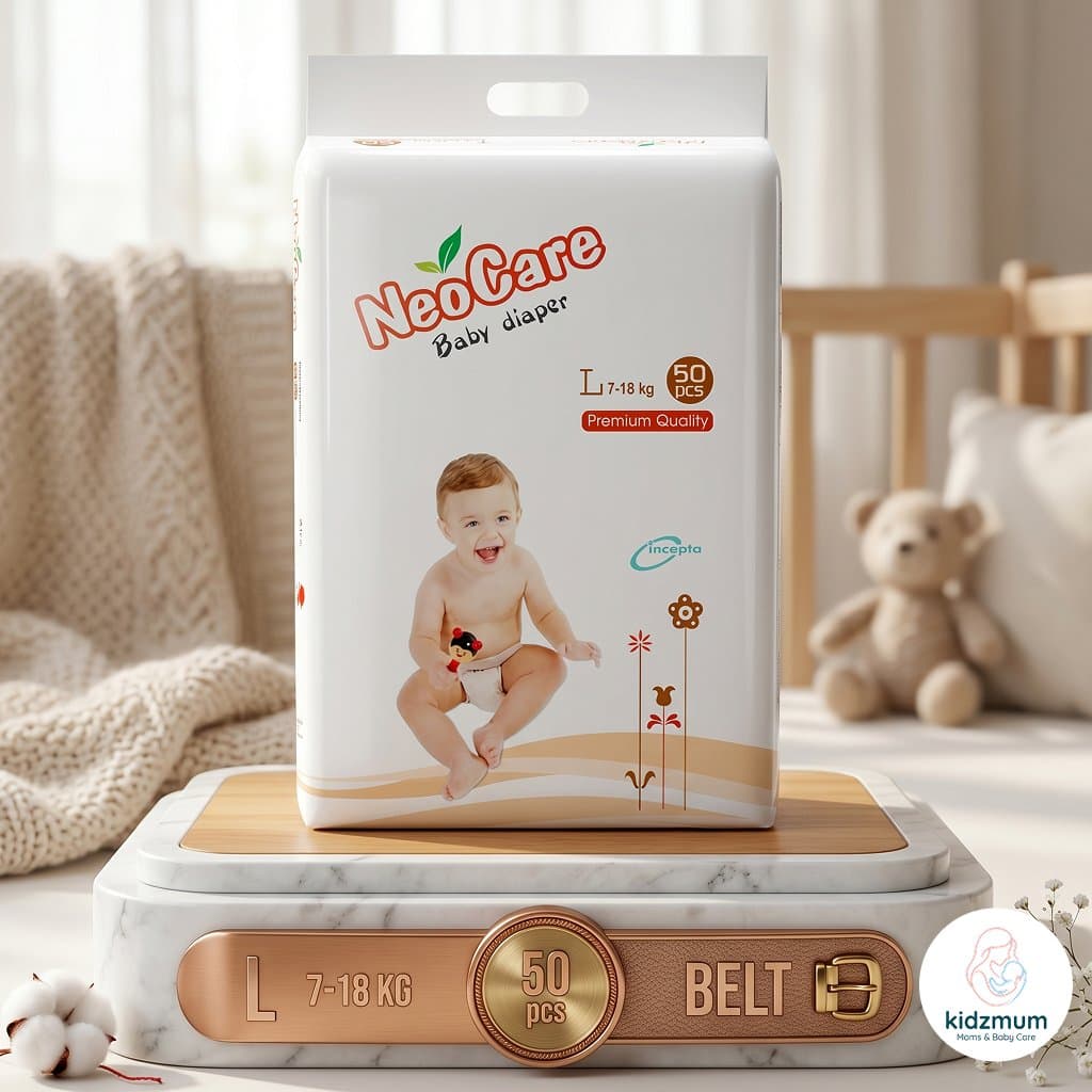 Neocare Premium Belt Diapers Large (50 Pcs | 7-18 kg)