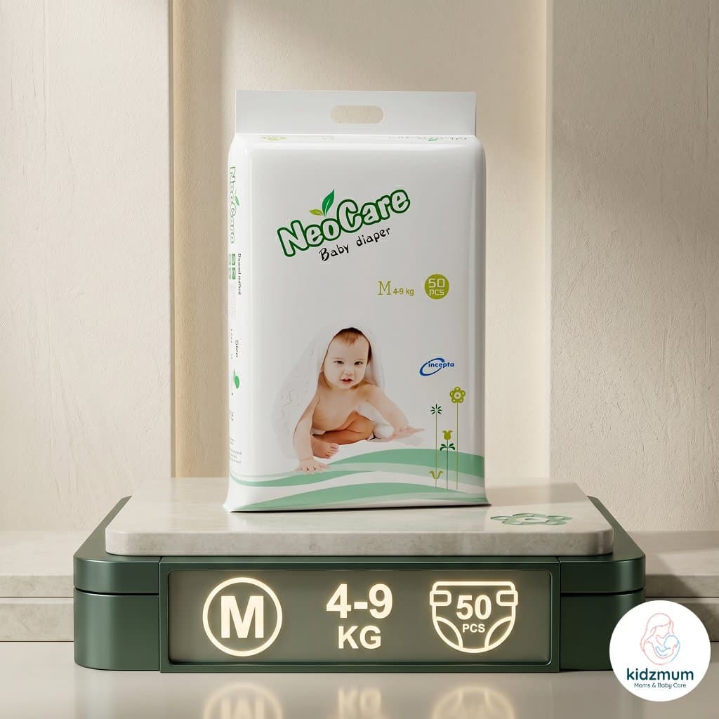 Neocare Premium Belt Diapers Medium (50 Pcs | 4-9 kg)