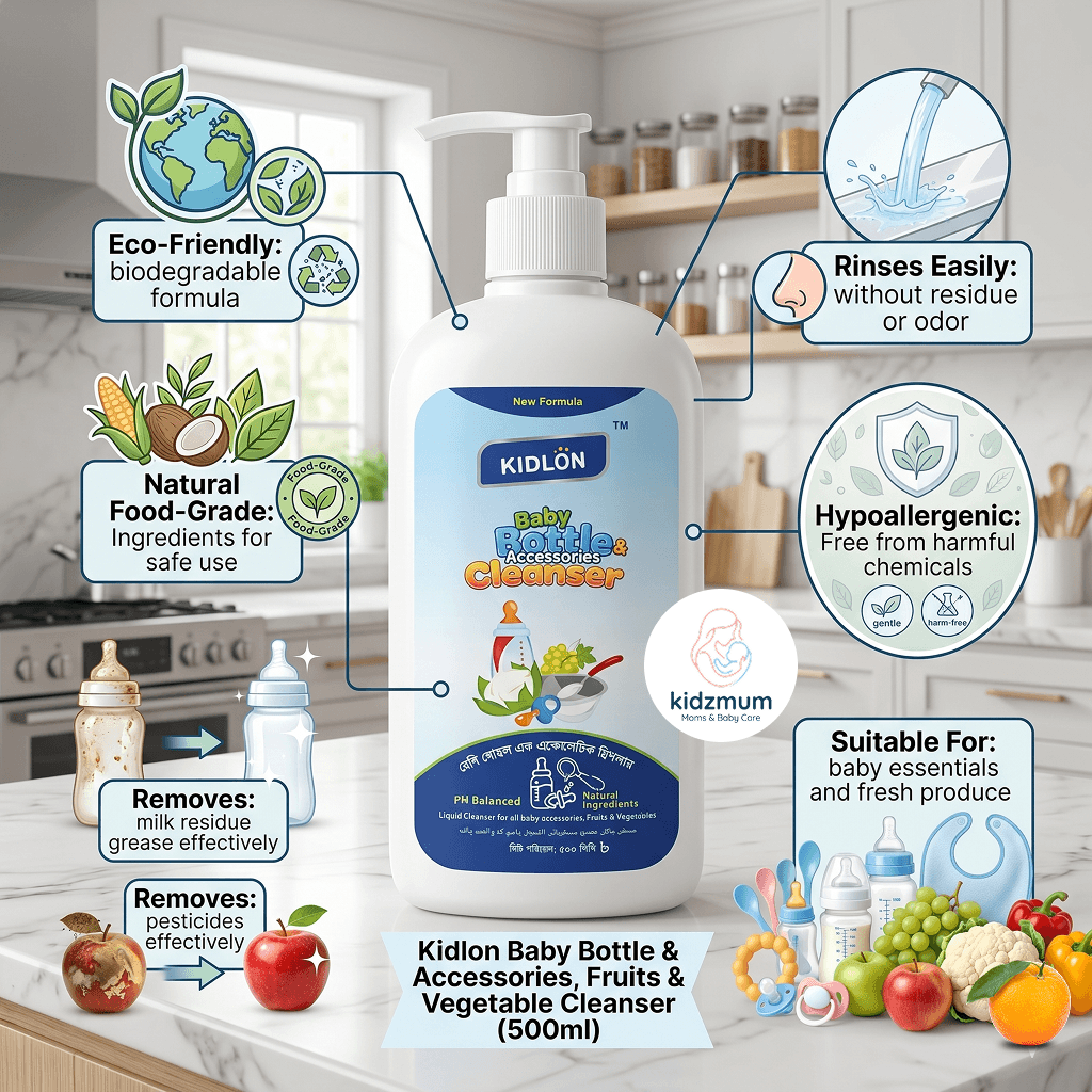 Kidlon Cleanser for Baby Bottle and Accessories 500 ML - image 1